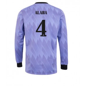 Real Madrid David Alaba #4 Bortatröja 2022-23 Långärmad